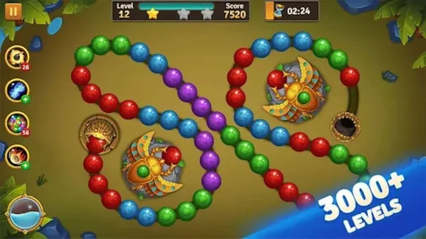 game văn phòng - Jungle Marble Blast